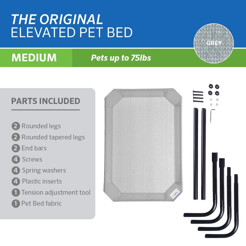 Coolaroo COOLAROO The Original Cooling Elevated Dog Bed, Indoor and