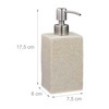 Relaxdays Soap Dispenser 200ml Refillable Bathroom Toilet Kitchen Liquid Soap