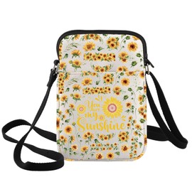 BWWKTOP Sunflower Crossbody Bag Sunflower Inspired Gift You Are My Sunshine Sunflower Shoulder Bag Gift for Sunflower Lovers, My Sunshine Xk-b