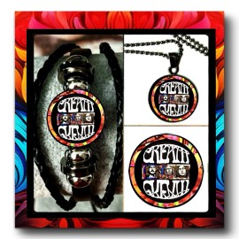 CREAM ROCK BAND ERIC CLAPTON  GINGER BAKER  BRACELET NECKLACE PIN