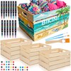 Ceenna 3 Pack DIY Bikini Box Kits, Large Unfinished Wooden