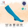 Footstar Children's Cotton Knee Socks (5 Pairs) with Contrasting Heel