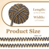 sourcing map 15 Yard Braid Lace Trim, 1/2 Inch Decorated