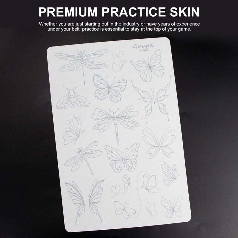 Guapa Tattoo Practice Skin 1.5mm – Double-Sided Reusable Silicone Pad