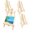 HAKZEON 4 Pack 15 x 30 CM Wooden Tabletop Easel,