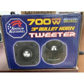 American Accessories AS 3413 3 Inch Bullet Horn Tweeter 700 watts price for one