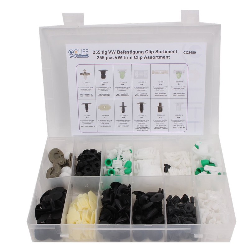 CCLIFE Door Trim Clips Assortment Body Trim Mounting Clips Set