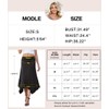 PrinStory Women's Skirt Elastic Waist Summer Skirts Flared A-line Midi