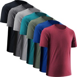 Boys' Athletic Shirts Performance Sports T-Shirts Moisture Wicking Shirts for Boys