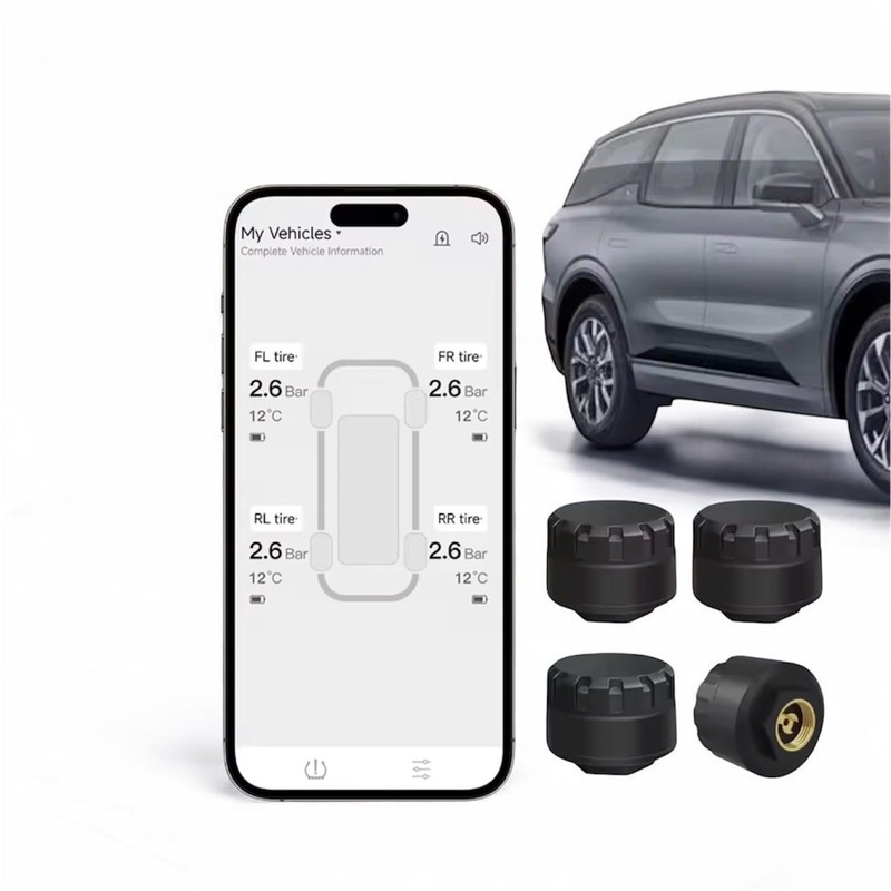 Universal Bluetooth 5.0 TPMS for Motorcycle & Car - Wireless