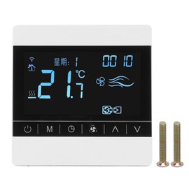 Thermostat LCD Fan Coil Air Conditioner Panel Switch Household Smart Temperature Controller AC 220V