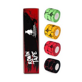 RoninTape Katana - Pack 4 - Tape for Crossfit, Hookgrip, Bar, Barbell - Elastic Plus Glue