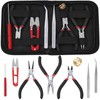 JONMON 8Pcs Jewelry Making Tool Kits with Round Nose/Side Cutting/Needle