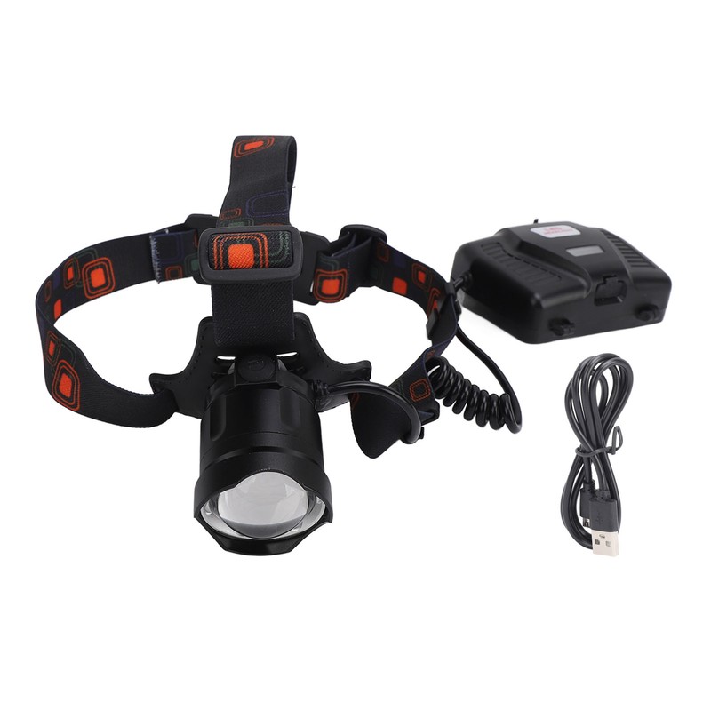 LED Headlamp High Power Adjustable Angle Telescopic Focus Waterproof Headlight