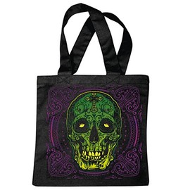 'Shoulder bag "Vintage Skull Gothic Outdoor Bike Club Mc Motorcycle Chopper Custom Motorbike, Meet Club Meet Shopping Bag School Bags Gym Bag in Black
