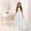 Xuhal 3 Pcs Wedding Flower Girl Set, First Communion White