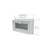 1408 Hopper Vent Window for Glass Blocks, Sheds, Cabins, Tiny