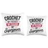 Crochet Crocheting Throw Pillow