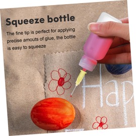 Angoily 6Sets Glue Applicator Bottles Precision Squeeze Dispenser for Thin Glue Ink Paints and Oils Durable with Scale Design Included