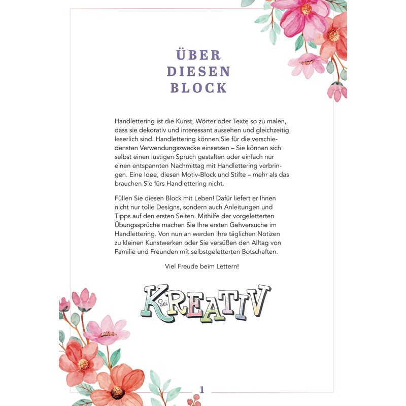 Design Paper A5 Lovely You. With Basic Handlettering Course: 75