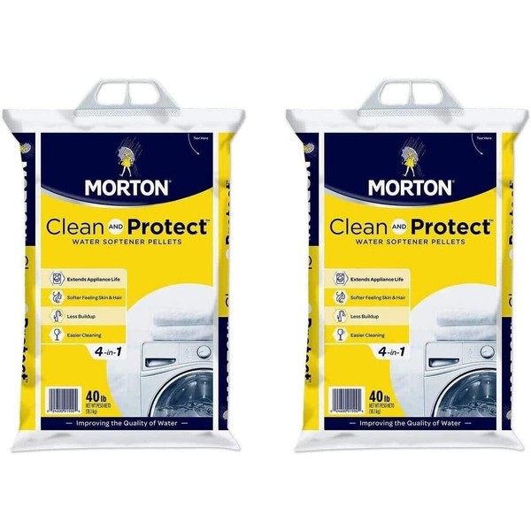 Morton Clean and Protect Water Softener Pellets 40 lbs. (2-Pack)