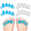 EZ COZY 4 Pack Toe Separators for Bunion Toe Spreader