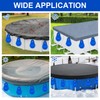 16 Pack Pool Cover Weights with Hooks, Thick PVC Pool