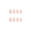 JUSTOTRY Pack of 24 White Swirl Nails for Gluing, Oval