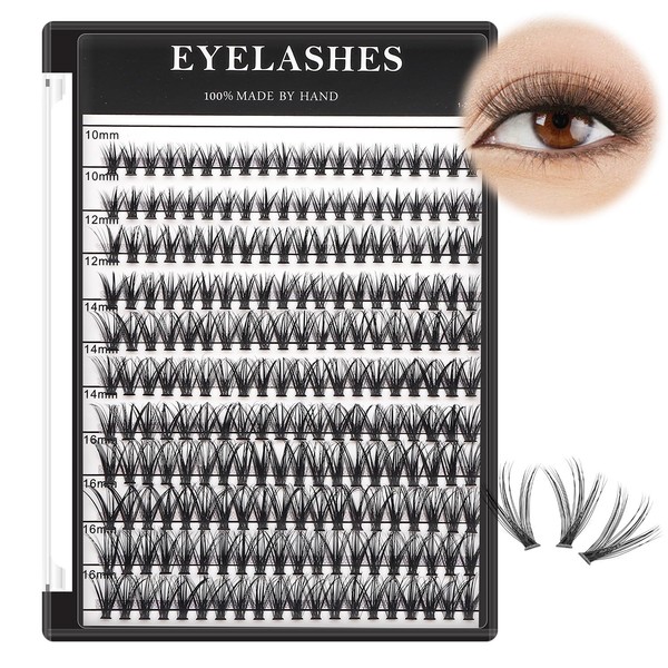 Vayator Large Tray 220 Cluster/Box Eyelashes 0.07 Thickness Eyelashes Individual
