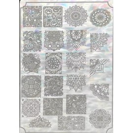 N Placa De Estampado De Uñas Sellos Mandalas