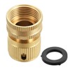 sourcing map 3/4" G Female Brass Quick Connectors Adapters Garden