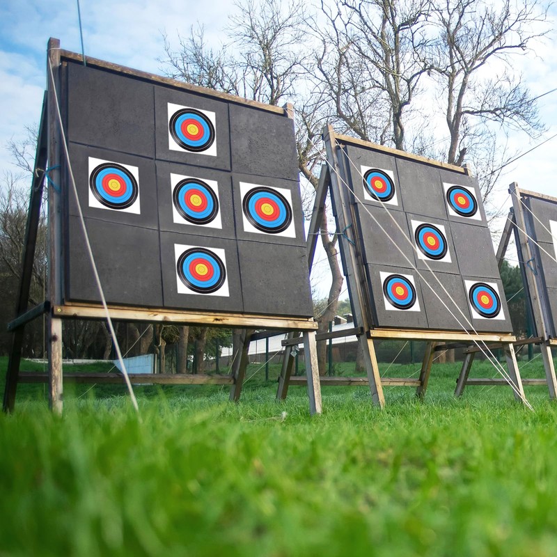 20 Sheets Bullseye Archery Target,Standard Archery Shooting Targets Paper 10