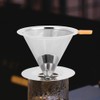 304 Stainless Steel Integrated Coffee Filter Paperless Reusable Coffee Filter