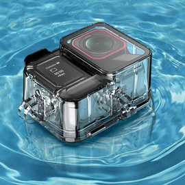 Honbobo Waterproof Case for Insta360 Ace Pro 2, 45M Dive Housing Do Not Remove Microphone Cover Underwater Case Horizontal Vertical Protective Housing Accessories for Insta360 Ace Pro 2