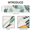 Table Runner Leaves Green Spring Summer Modern Polyester Linen Table