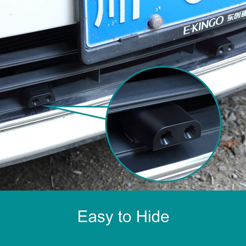 CITKOU 4Pcs Deer Whistles for Car Dual Construction Black