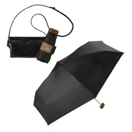 [2025] Wpc. 801-11912-102 Parasol Light Shielding Noble Basic Mini Black <100% Shading Ratio / 100% UV Reduction / UPF 50+ / Thermal Blocking/Rain / Sun / Rain / Sun / Rain Parasol Fashionable Ladies