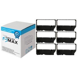 SuppliesMAX Compatible Replacement for Star MP-200/SP-200/500 Black P.O.S. Printer Ribbons (6/PK) (RC-200B)