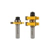 YONICO Router Bits Tongue & Groove Set 1-1/4-Inch 2 Bit