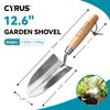 CYRUS 12.6”Garden Trowel,Heavy Duty Large Size Stainless Steel Garden Shovel