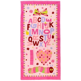 Hayashi CG410400 Bath Towel, Pink, Approx. 19.7 x 39.4 inches (50 x 100 cm), Compact, Hapeko, I Love CG410400