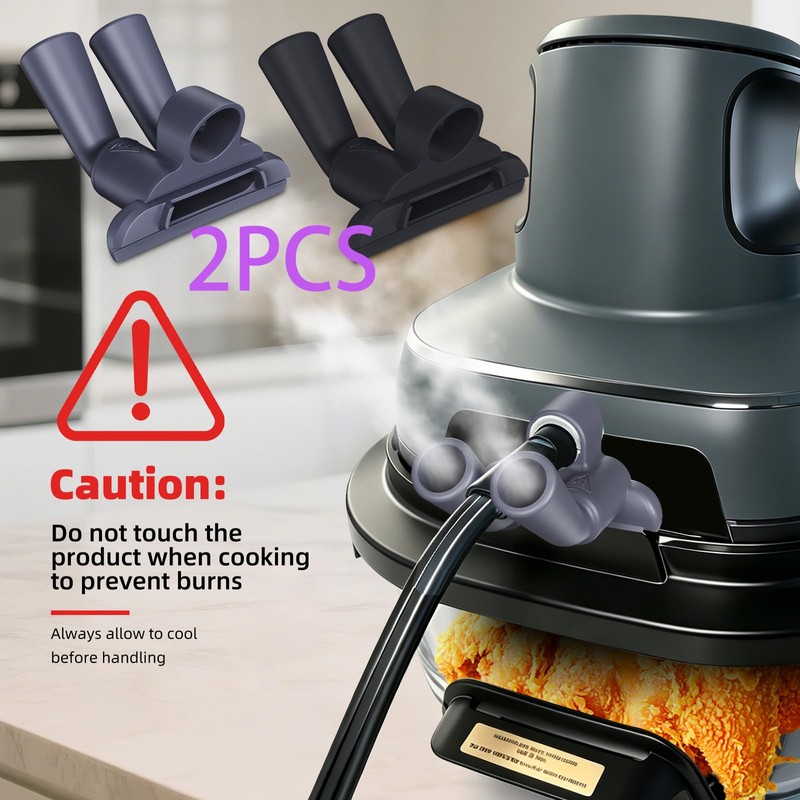 2Pack Wind Diverter for Ninja Crispi Air Fryer Heat, Dual