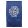 Wadamitsu N000007 Noren, Urn, Japanese Style Noren, Navy, 33.5 x