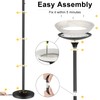 BoostArea Torchiere Floor Lamp, 30W Super Bright LED Standing Lamp,