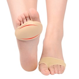SOUMIT Ballenschutz (L 40/45 EU, Länge: 10,5CM) | Soft Unsichtbare Silikon-Gel-Pad-Socken, Semi Soles Pad für Schmerzlinderung und Entspannung der Füße
