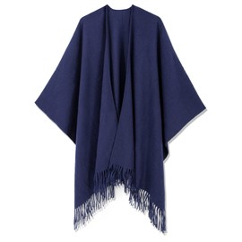 Breezy Lane Ponchos for Women Shawl Wraps with Tassel Open Front Cape Cardigan for Travel Holiday Gifts for Women