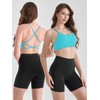 Channo Women's Nylon Sports Bra - Removable Padding Cross Back