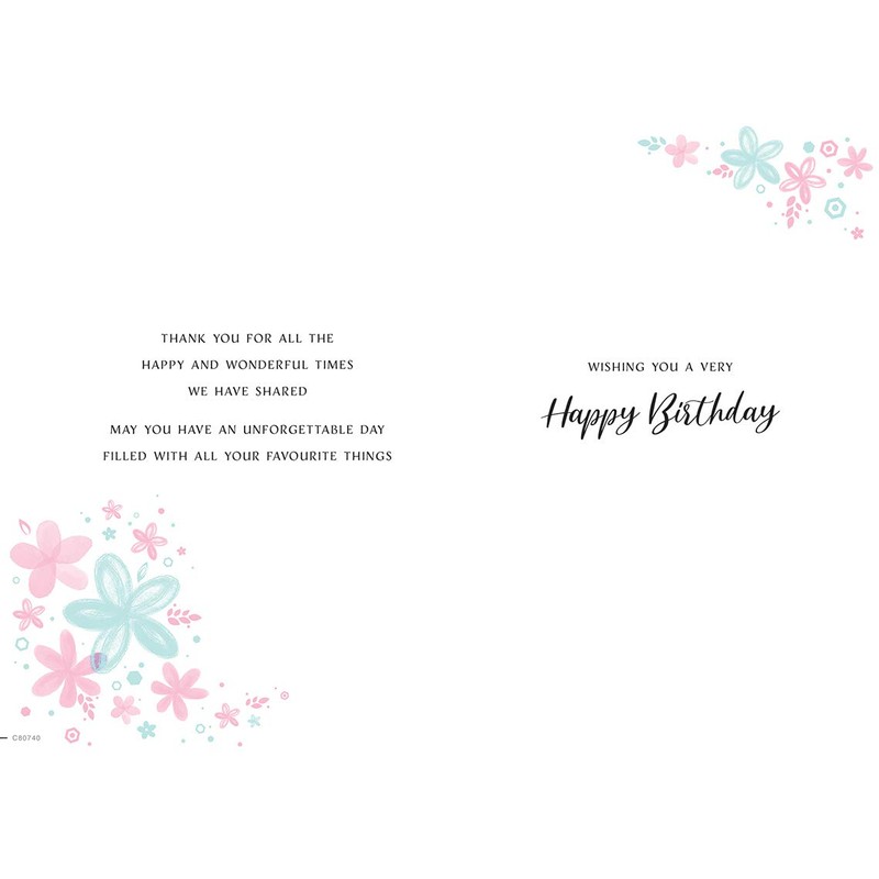 Regal Publishing Modern Birthday Card Granddaughter - 9 x 6