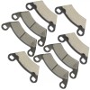 Caltric Front and Rear Brake Pads for Polaris Ranger EV