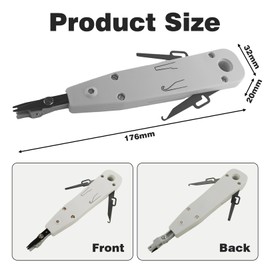 Lsa Lsa Installation Tool Network Cat 7 Network Socket Patch Panel Network Tool Lsa Plus Insertion Tool Lsa Tool Surface-Mounted Tool Lan Tool Knipex Patch Panel, Lsa Plus Insertion Tool Pliers Set